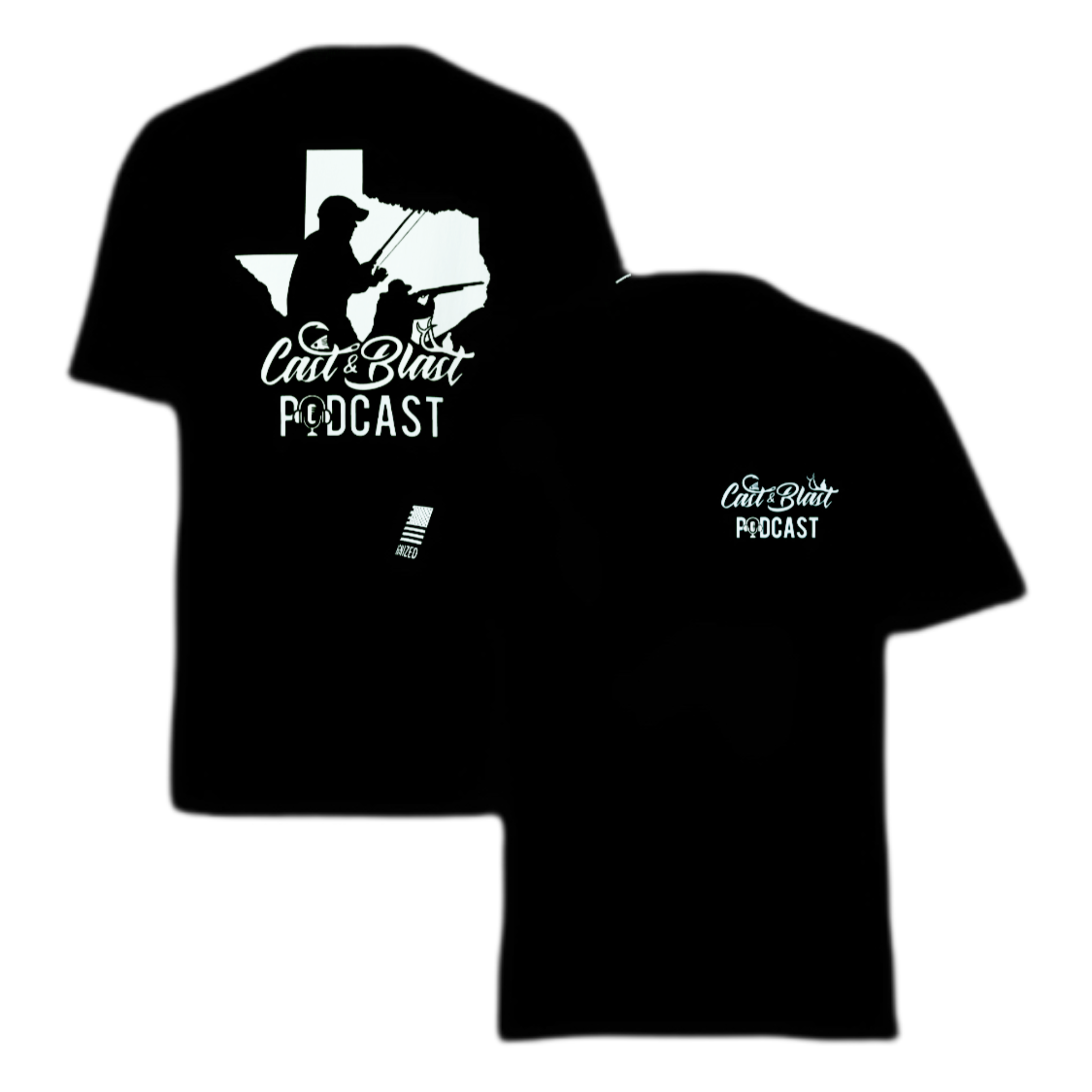 Cast & Blast Podcast Cotton T-Shirt / SS         Be Recognized