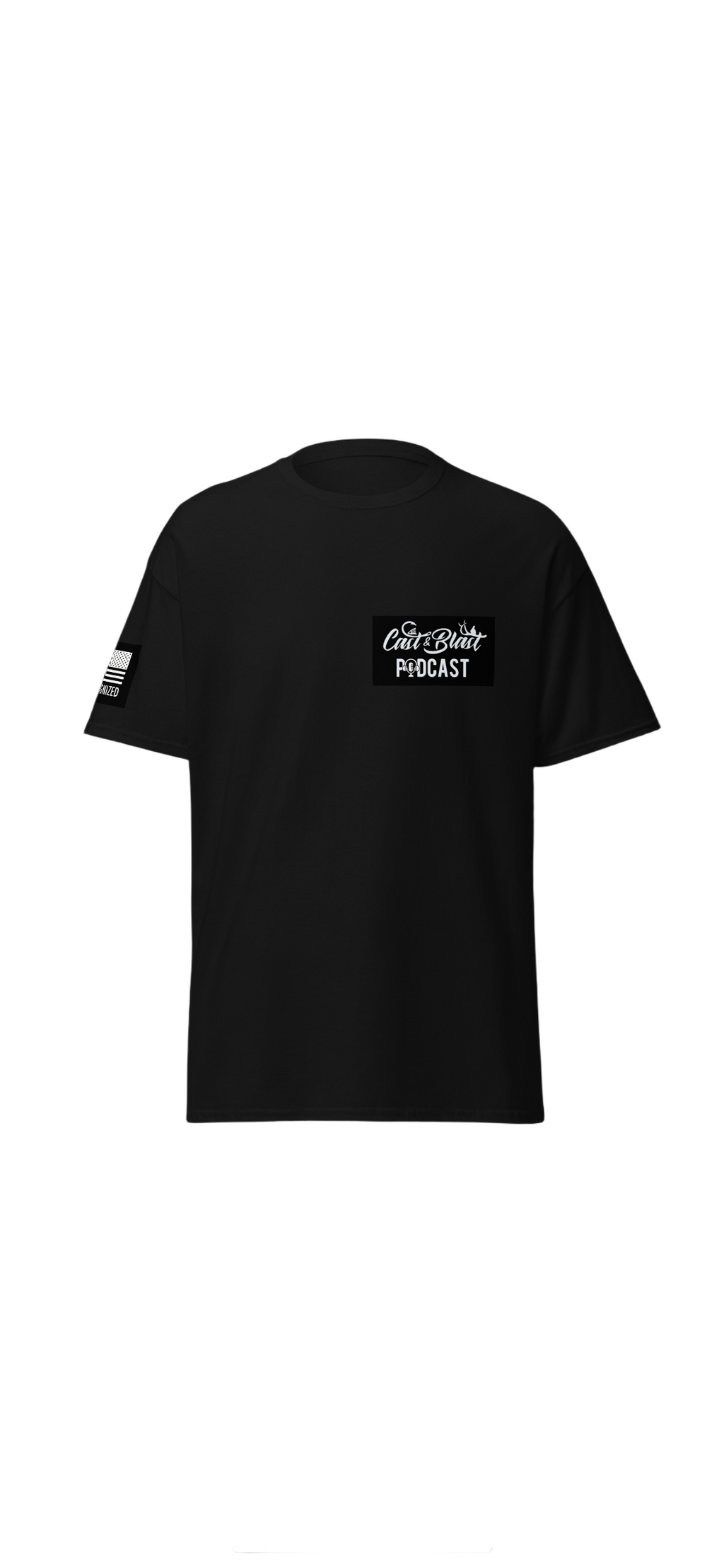 Cast & Blast Podcast Cotton T-Shirt / SS         Be Recognized